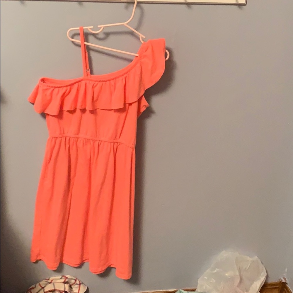Bright pink dress